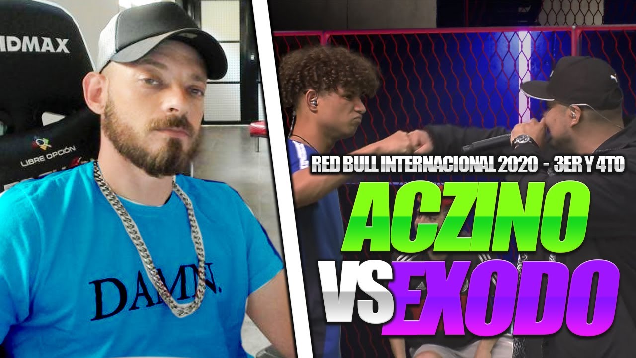 DTOKE REACCIONA A ACZINO vs ÉXODO LIRICAL - 3er y 4to Puesto | Red Bull Internacional 2020
