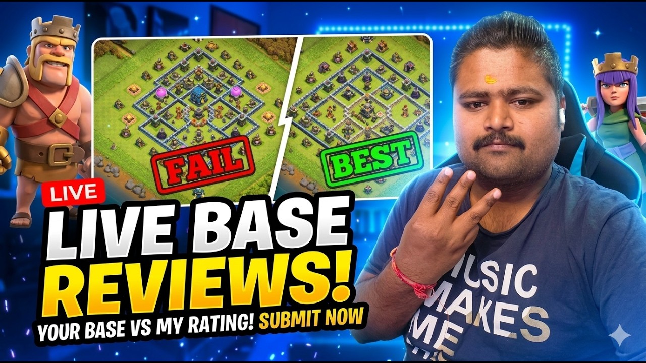 Clash of Clans LIVE 🔴 Visiting Subscriber Bases!