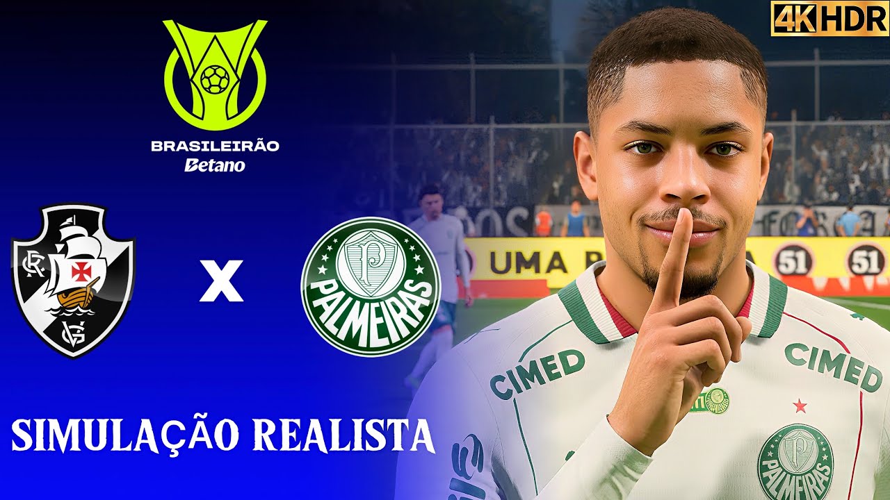 FC 26 - Vasco vs Palmeiras | Brasileirão 2026 | Simulação 4K Ultra HD (60FPS).
