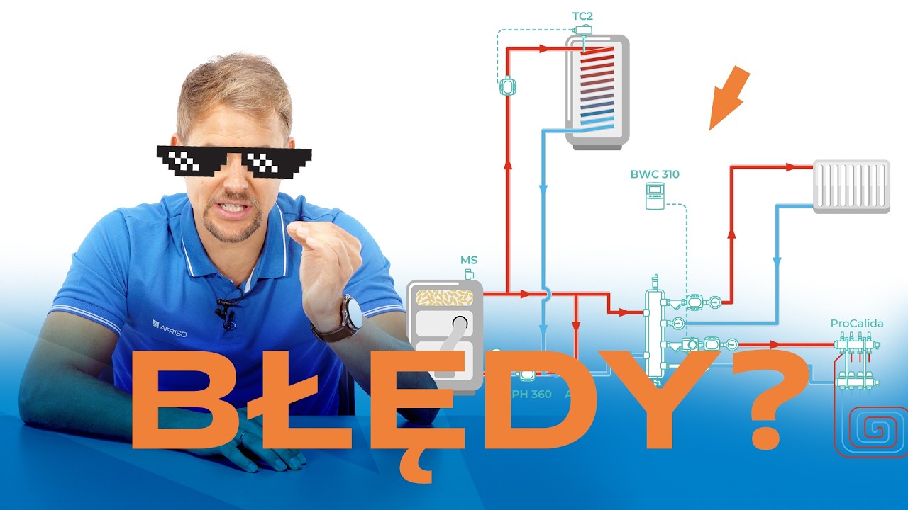 7 błędów w instalacji z kotłem pelletowym. #kotłownia #kocioł #instalacja #afriso #plumber