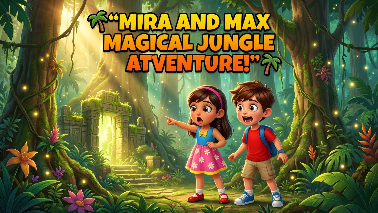 Mira and Max Jungle Adventure | Fun Cartoon Story for Kids
