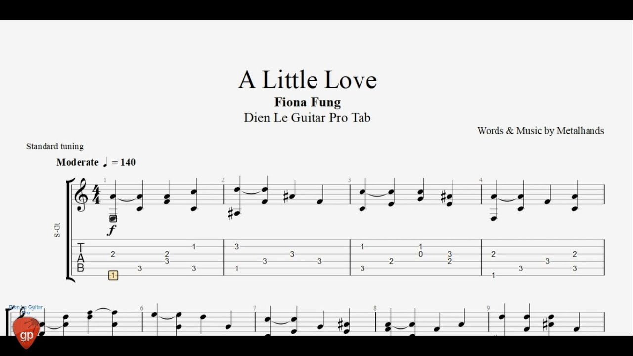 A Little Love by Fiona Fung - Guitar Tabs