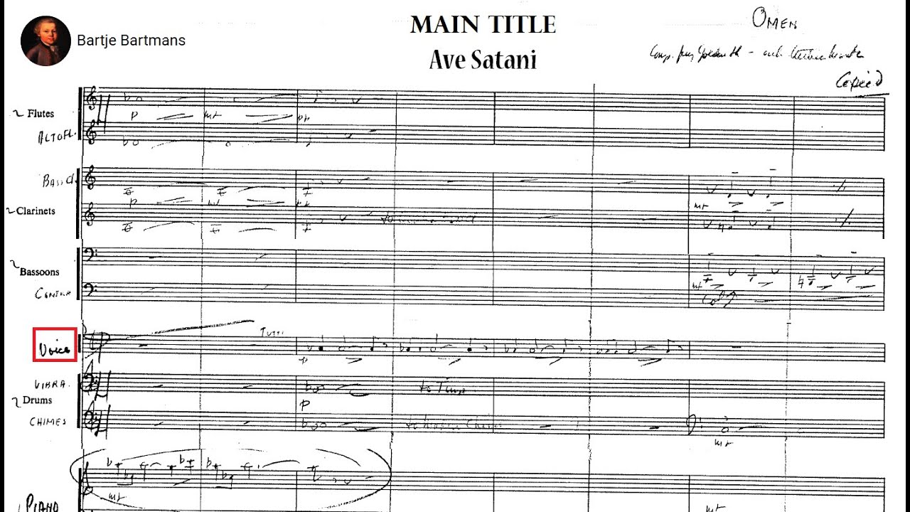Jerry Goldsmith - The Omen, Part I of Complete Score (1976)