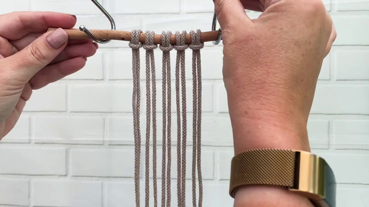Mindful Crafts Macrame Letter wall hanging tutorial. Letter B.