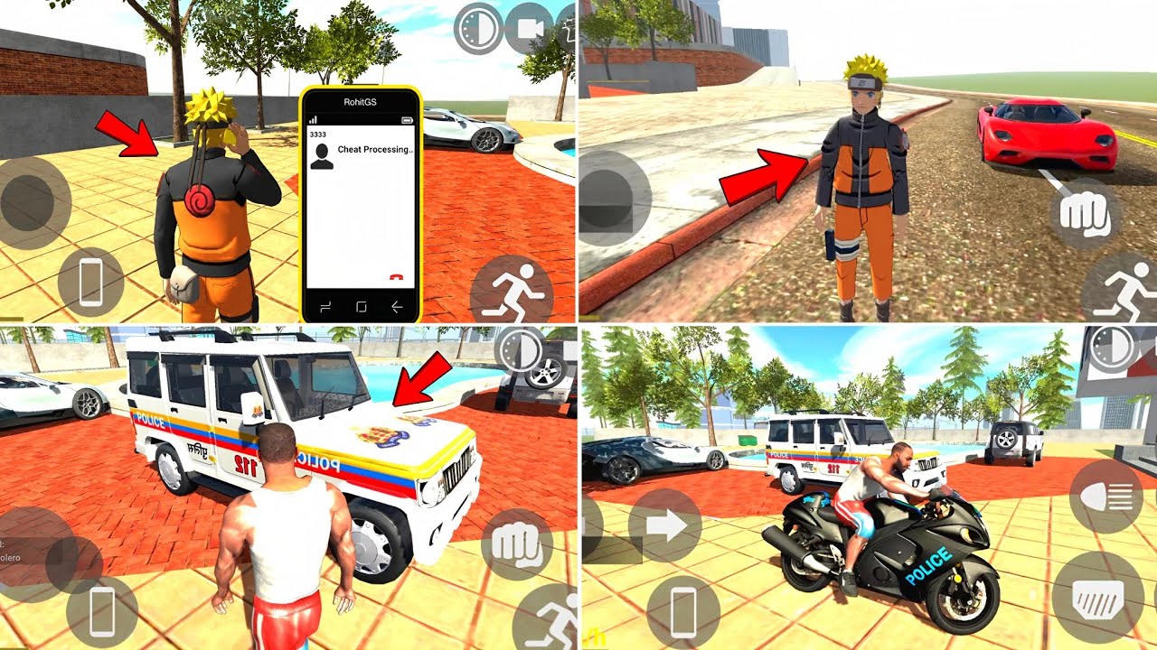 Finally New Update Secret Cheat Code in Indian Bike Driving 3D 🤯🔥| Naruto Character+Police Bike |HIG
