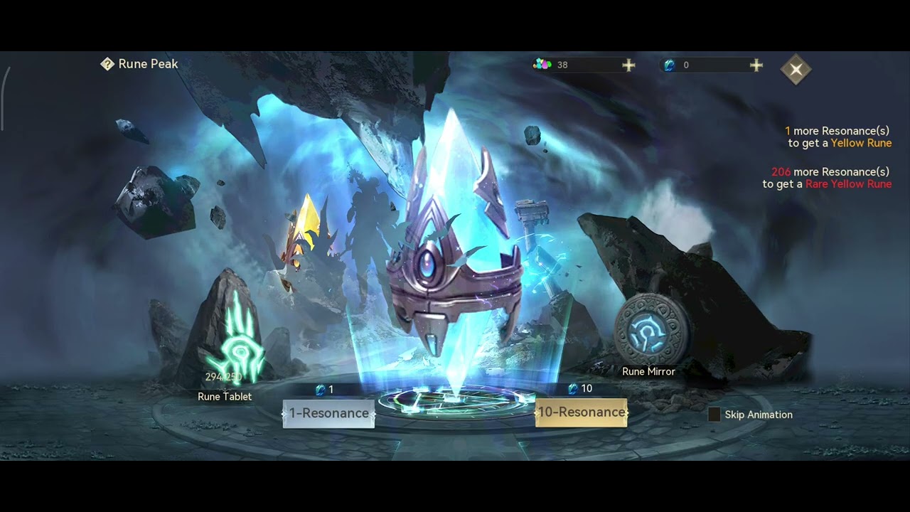 Conqueronline Mobile - Purchaing Resonance stones for Runes 