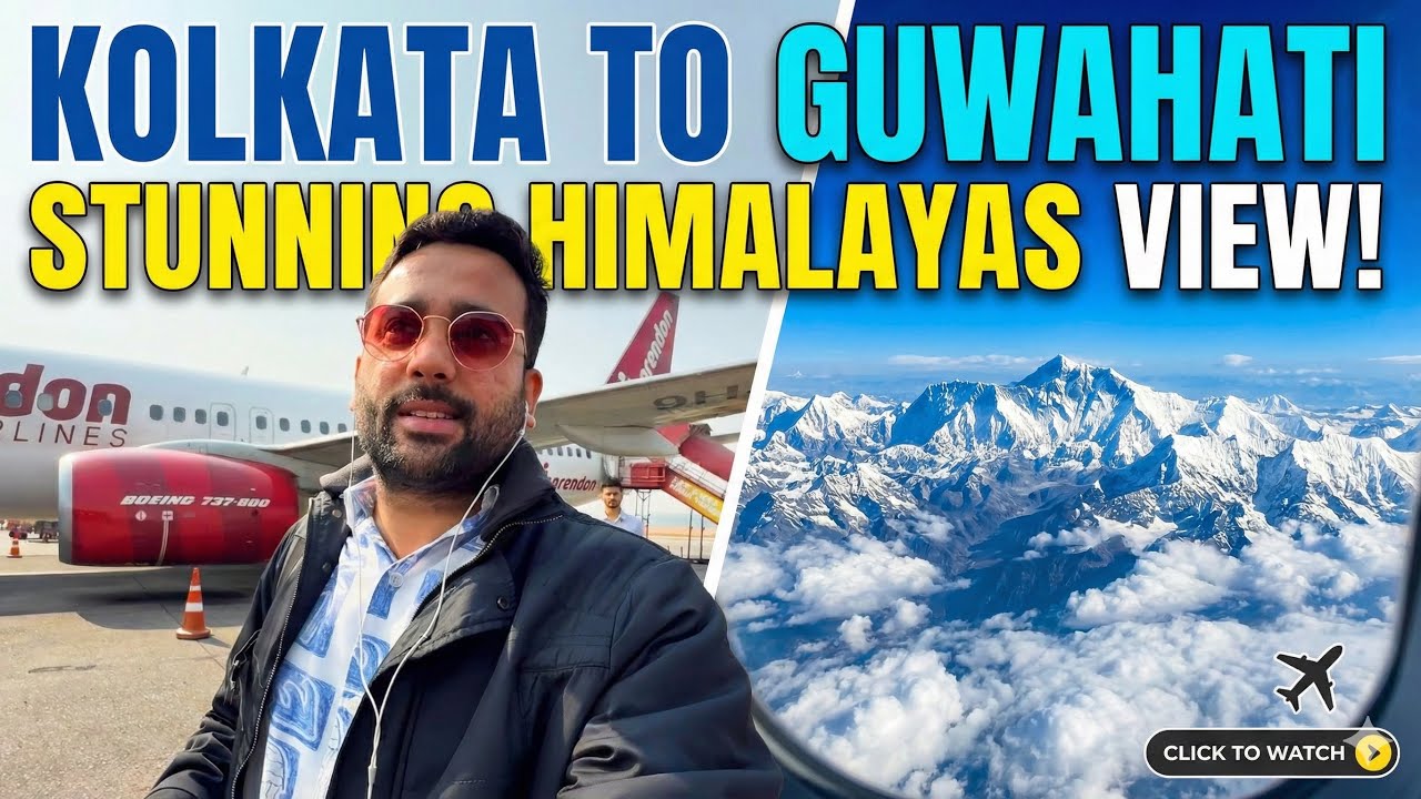Kolkata to Guwahati Flight Journey | Stunning Himalayan Views 🏔️ | Spicejet Boeing 737 800