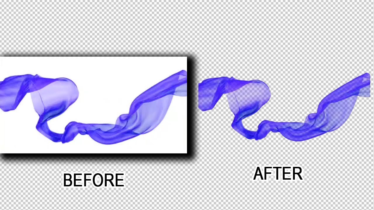 How to easily remove the background of a transparent cloth in Photoshop