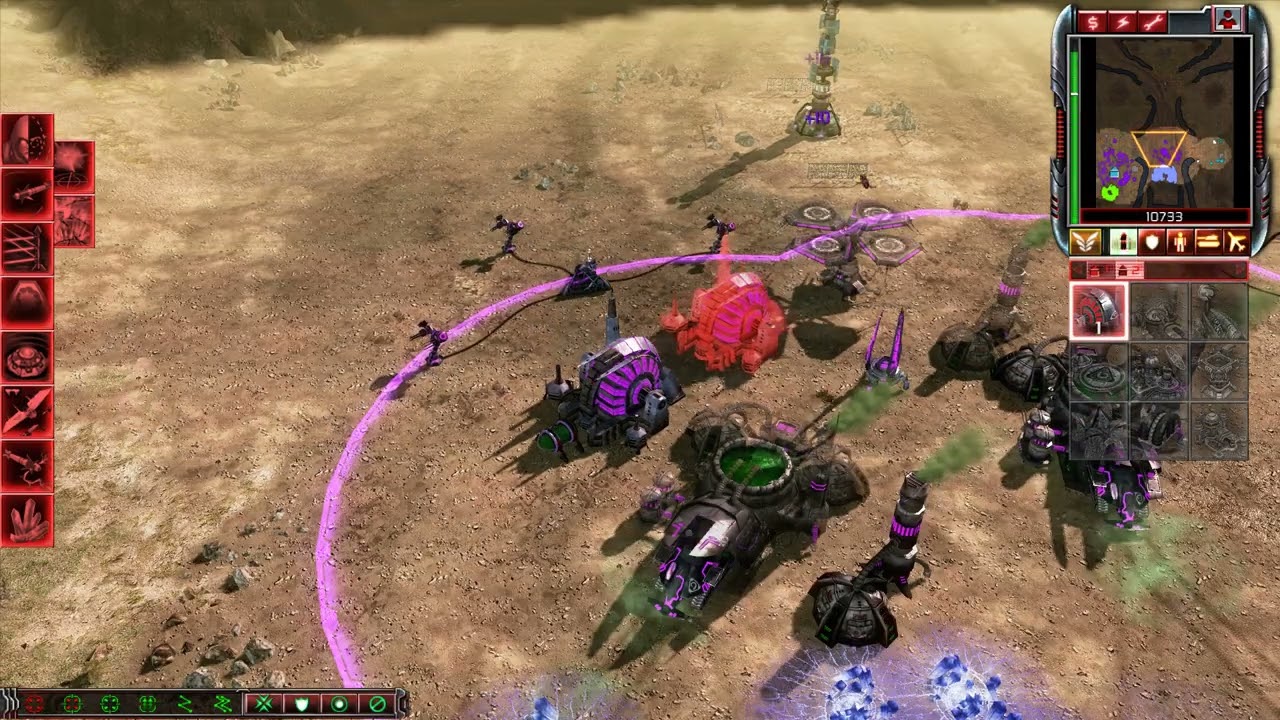 C&C Kane's Wrath (VS 3 Easy AI) Map: Badlands