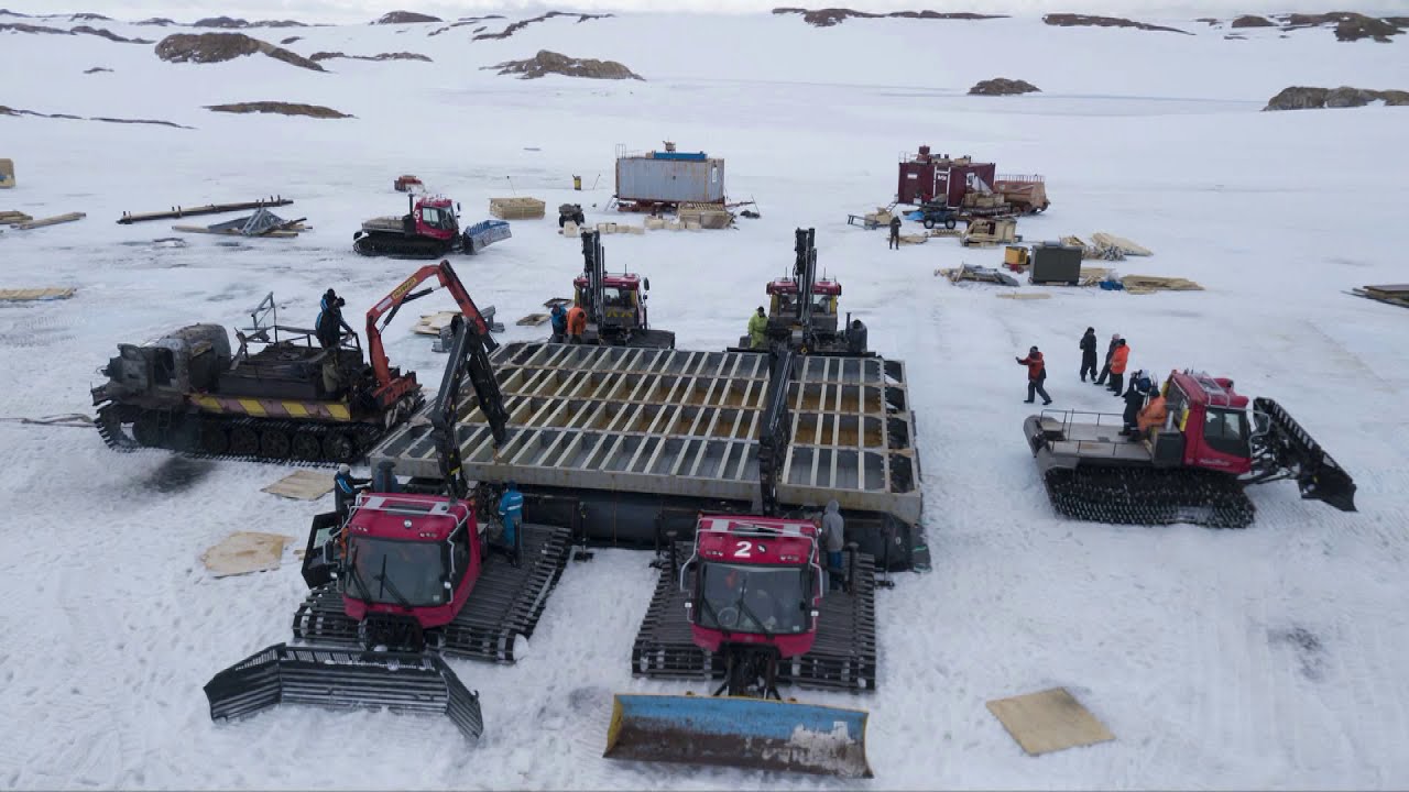 Экспериментальный поход на ст Восток сани на балоннах