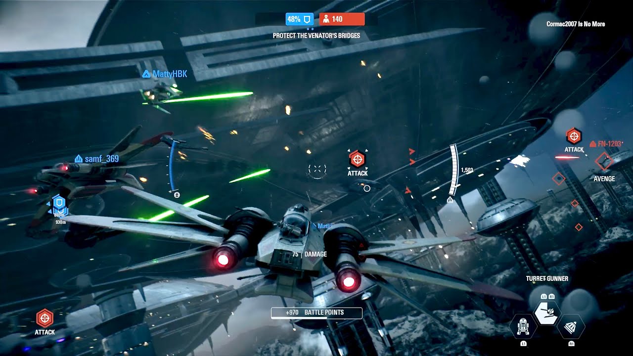 Star Wars Battlefront 2: Starfighter Assault Gameplay (No Commentary)