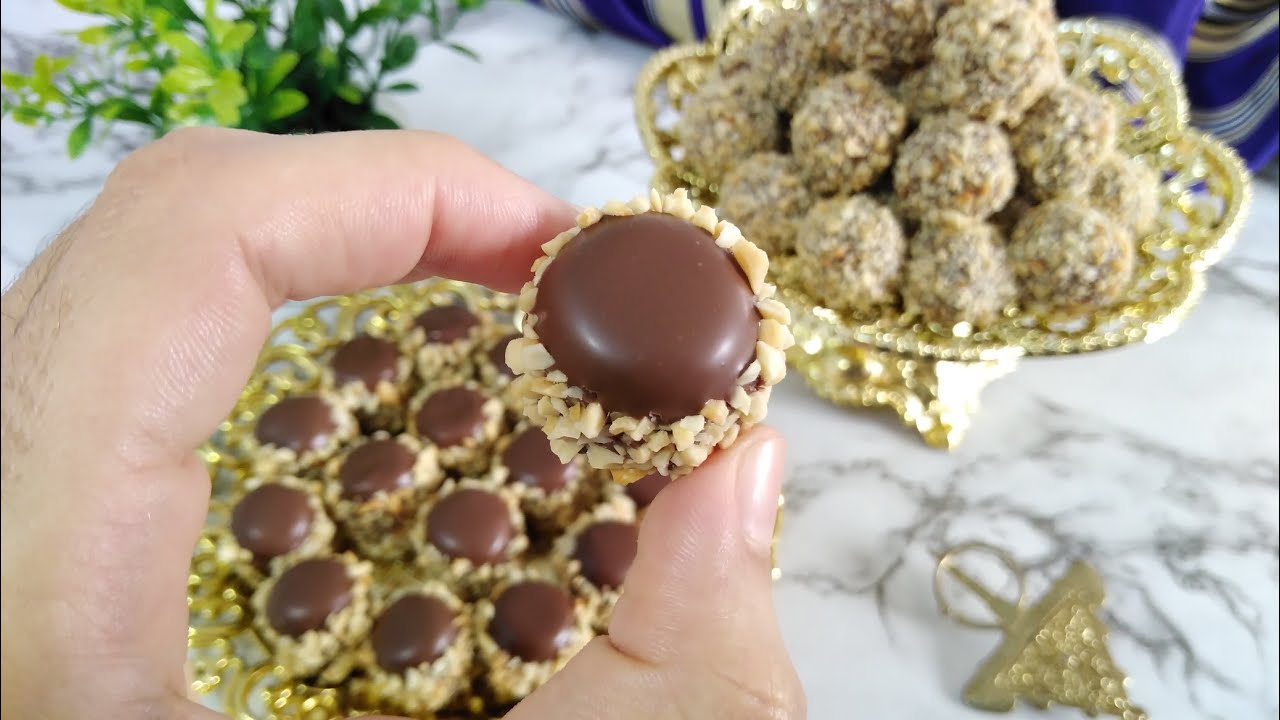 عين الهرة و كعابر شكلاطة بعجينة واحدة و ثلاثة مكونات فقط بطريقة سهلة و احترافية 🍫🍬👌🏻