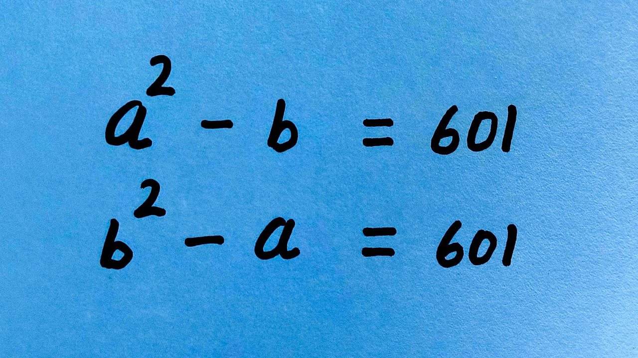Nice Maths Olympiad Question | A Tricky Algebra Maths Problems | Can you solve this?