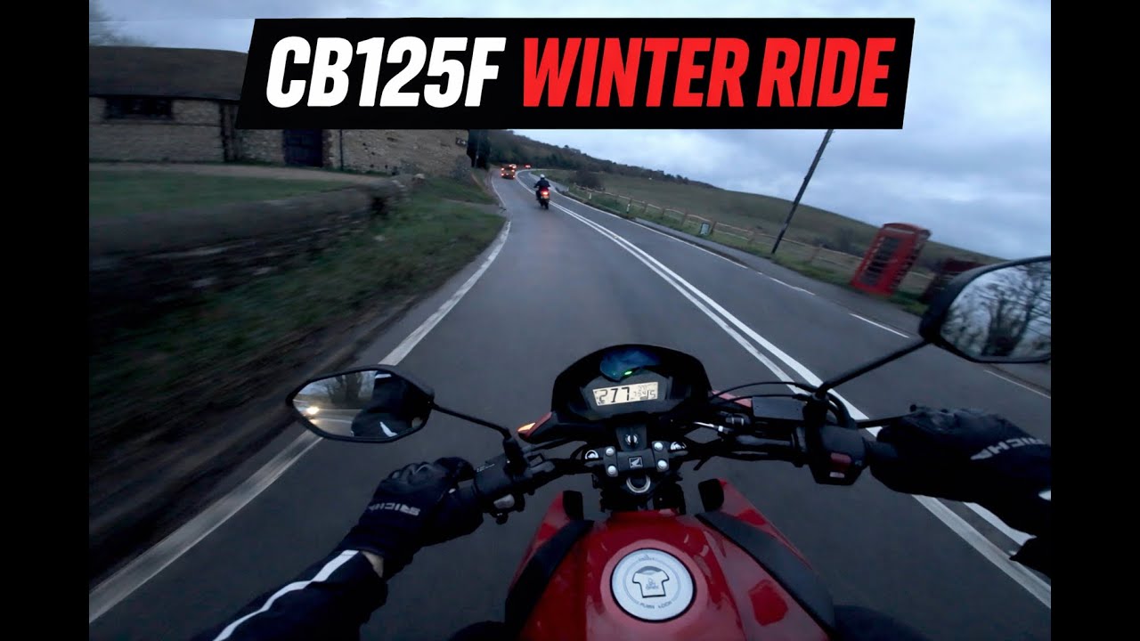 CB125F Winter Ride | Wet December Roads | Seaford to 1066 Café (A21) with BMW GSA 1200