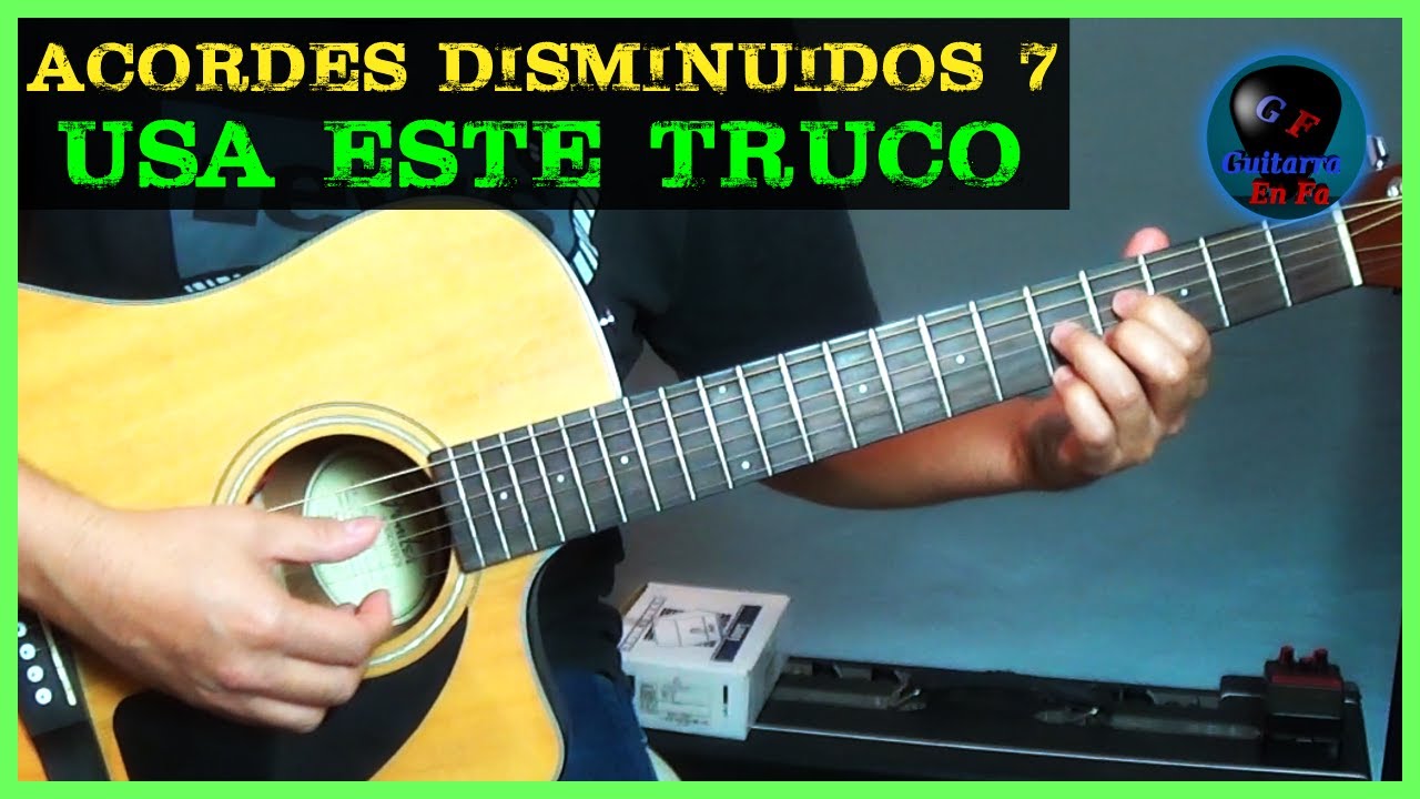 Cómo USAR los ACORDES DISMINUIDOS 7 en una canción | TUTORIALES DE GUITARRA