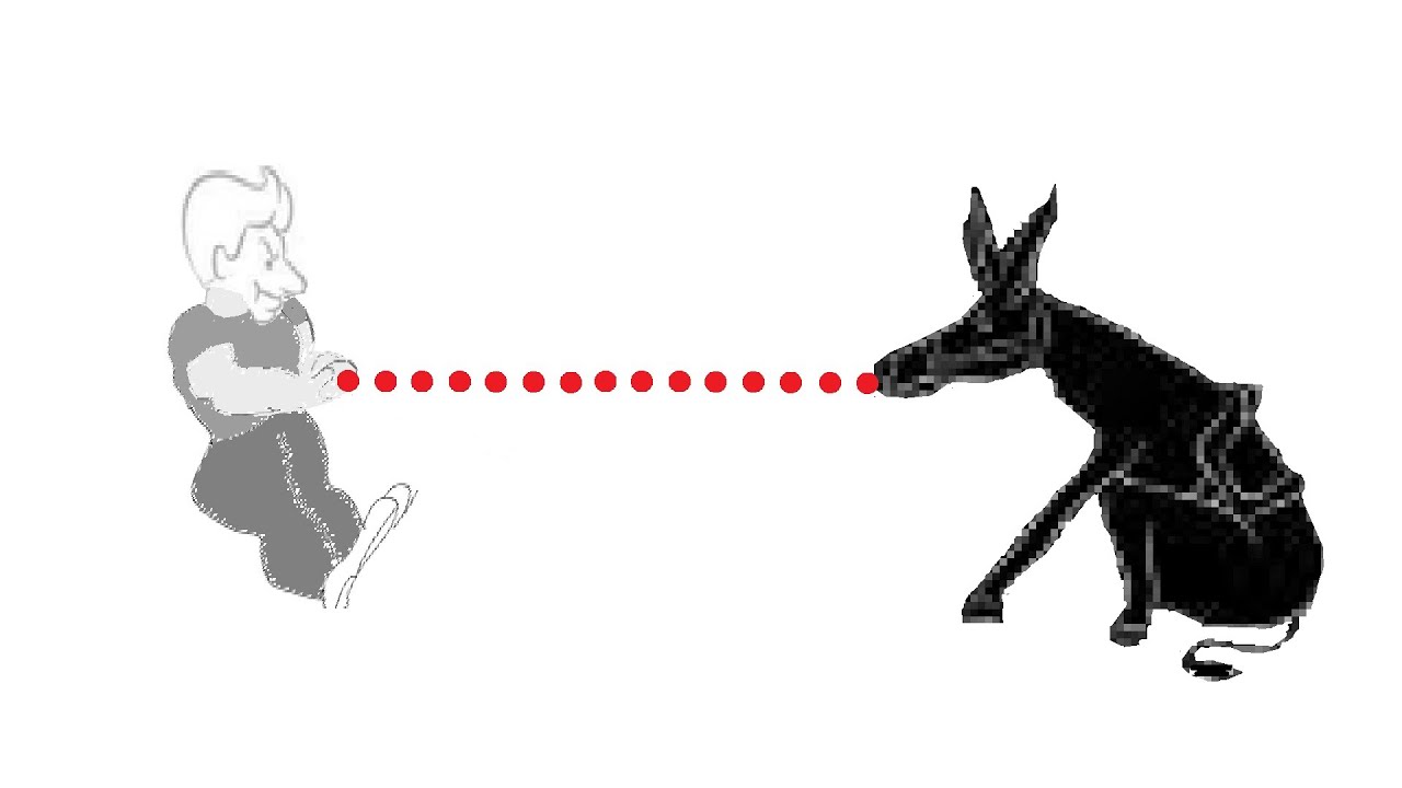 Push gravity: pulling with particles