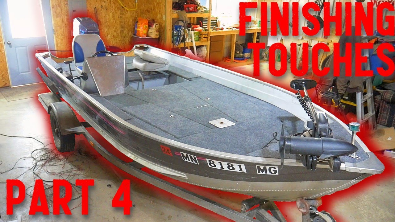 DREAM BOAT OVERVIEW || Boat Wiring and Aluminum Console Build || Tracker Restoration Part 4
