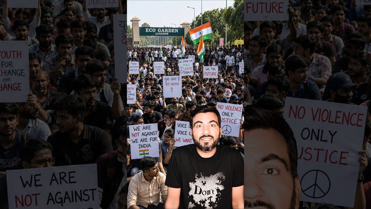 Lucknow Eco Garden Protest Live Now🔥 #shorts #protest #mangeshmedia #viveksir
