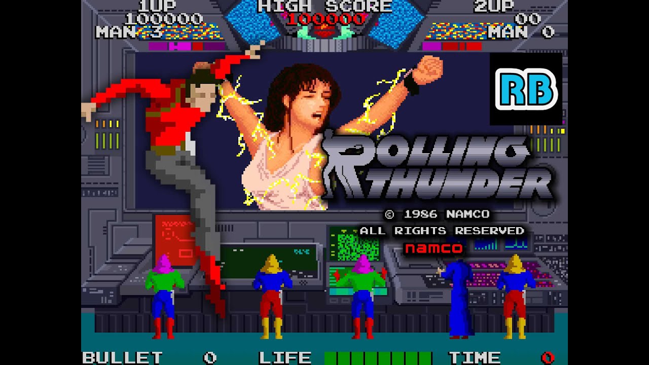 1986 [60fps] Rolling Thunder ALL（弾丸補給なしクリア）