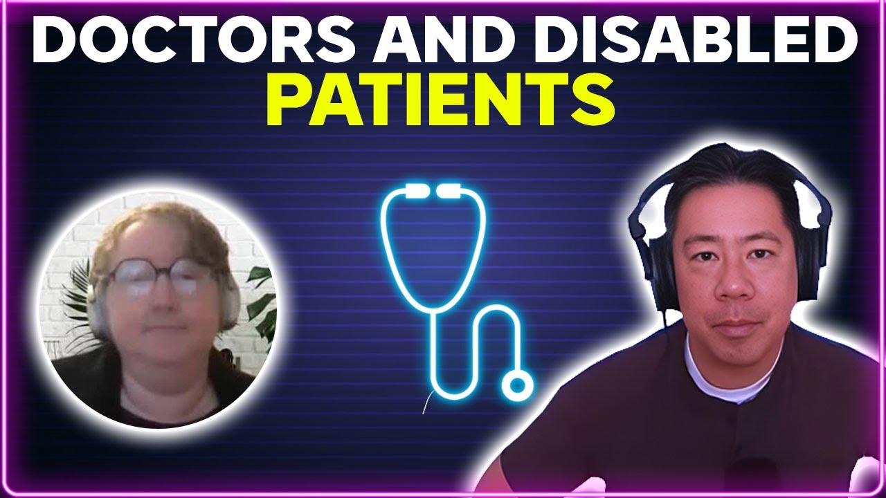 Doctors and disabled patients