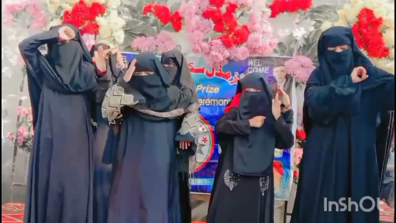 Tablo performance islamic women Pardah , Prizes Distribution Ceremony of AFS Mandi Ahmad Abad, okara