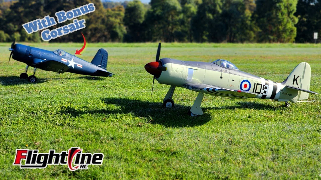 Maiden Flight: Flightline Hawker Sea Fury 1200mm Stock and Bonus Flight