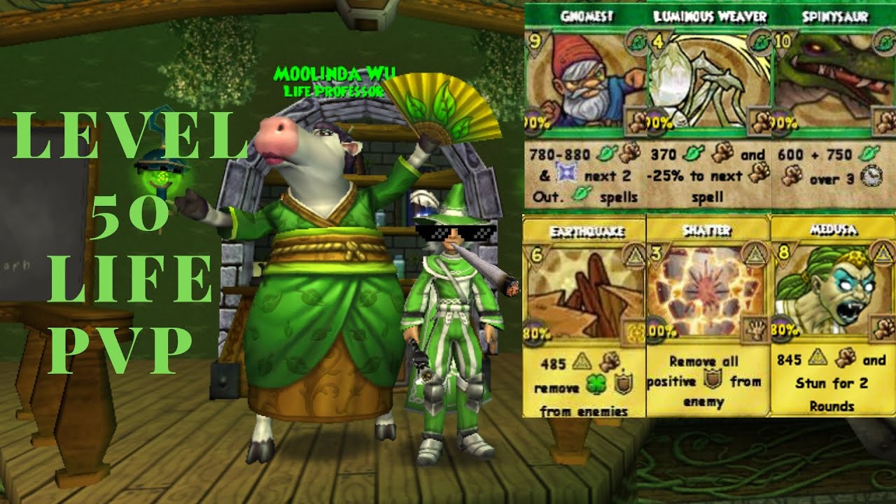 Wizard101: (2300 Rank) Grandmaster Life PvP #1 - Ice Beatdown