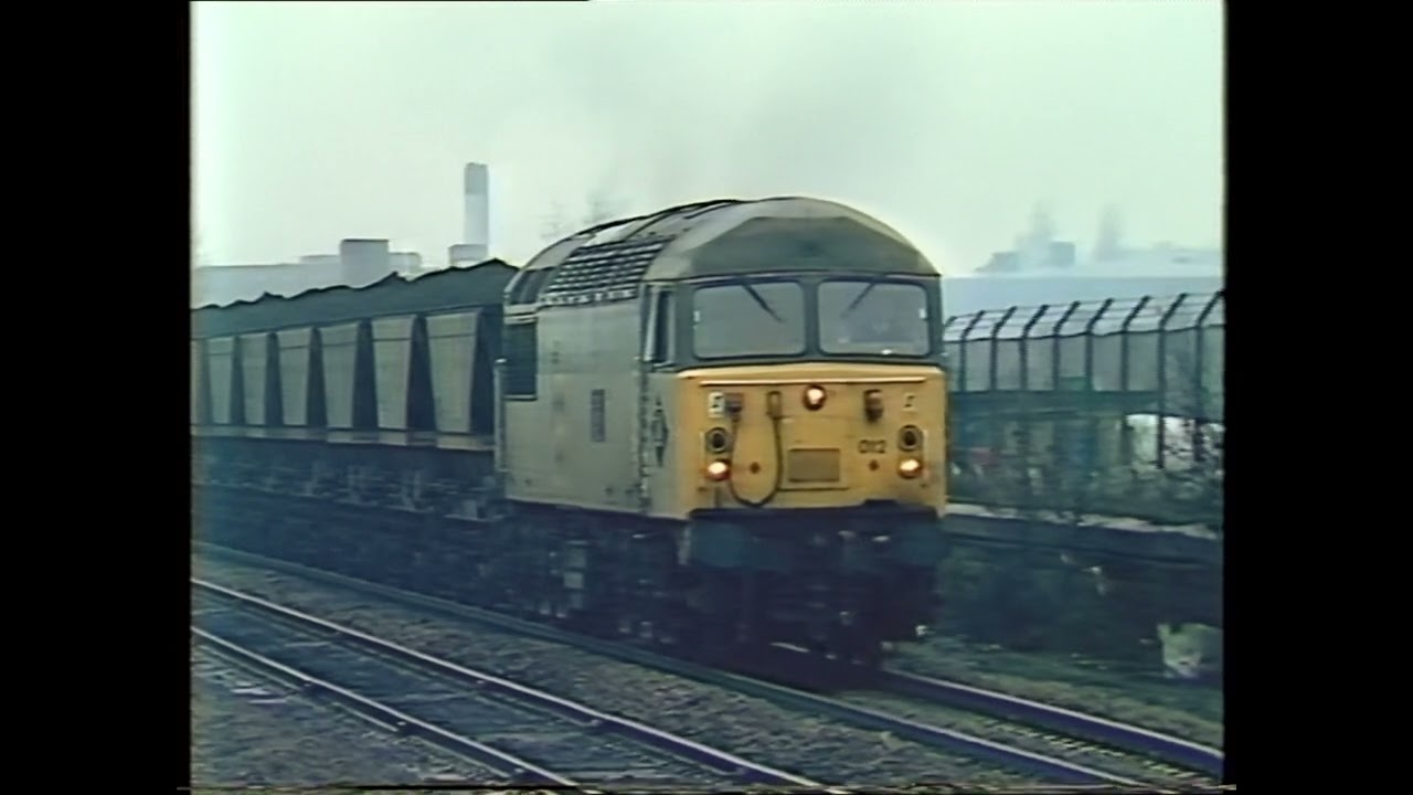 British Railways Traction Archive: Coal trains at Worksop - 18th February 1992. Class 56 and 58s.