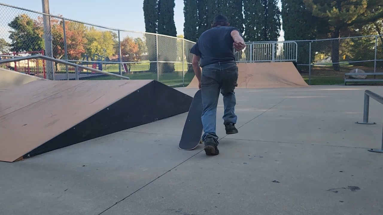 Getting tricks at new park