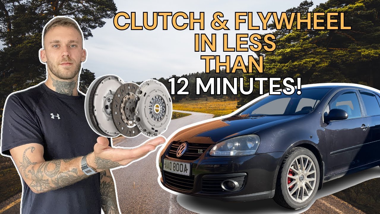 MK5 GOLF CLUTCH & FLYWHEEL REPLACEMENT IN LESS THAN 12 MINUTES