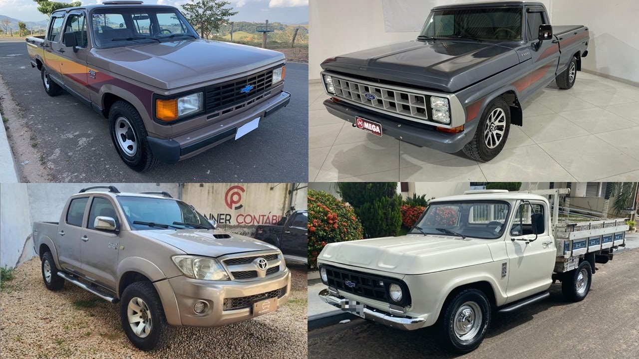 PICAPES DIESEL À VENDA  (D10, D20, S10, F1000, Bandeirante e Hilux)