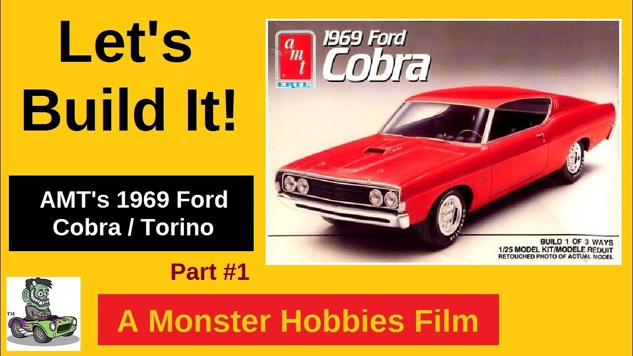 Let's Build It! - Building The AMT/ERTL 1969 Ford Fairlane Cobra Torino Plastic Model Car Part 1