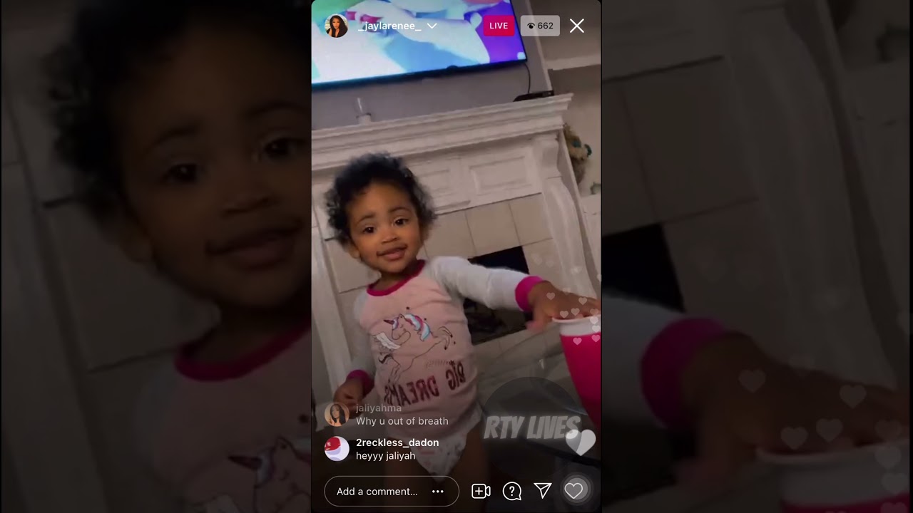 Jayla & Baby Londyn on IG Live ft. jaliyahma 😂