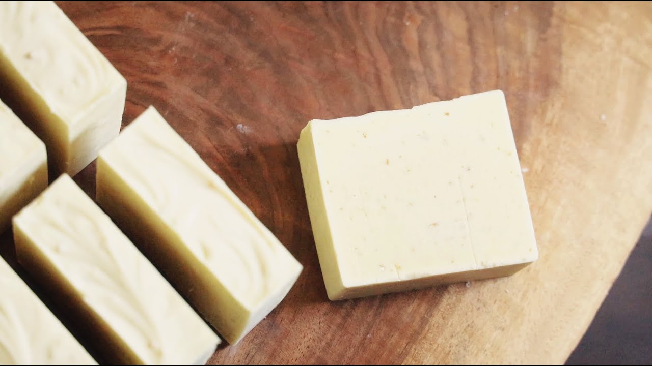 Making Our Honey and Oatmeal Scrub Soap Bar