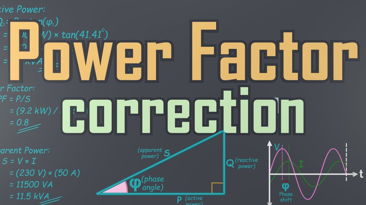 Calculation of power factor correction