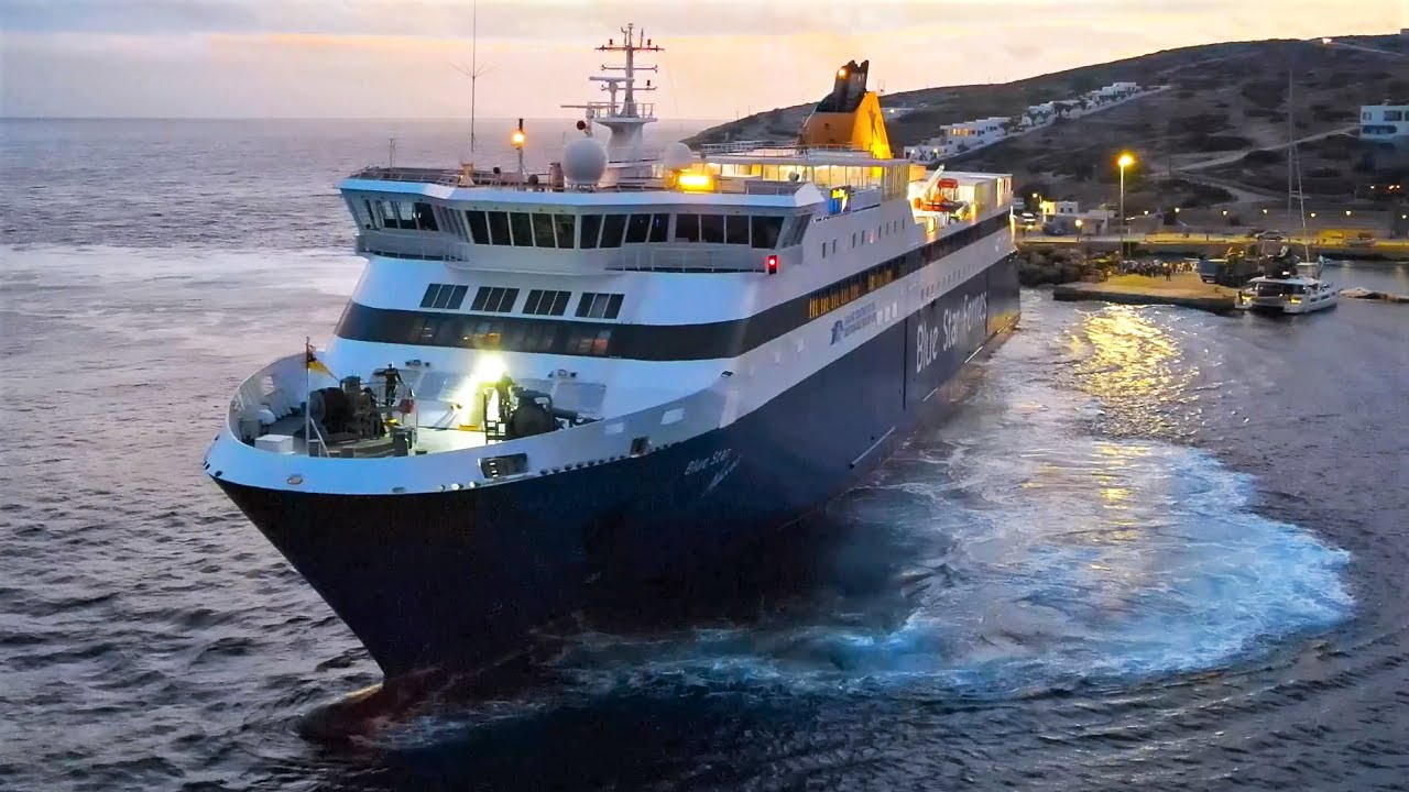 Εκπληκτικό ρεμέτζο 2' λεπτών στη Δονούσα! Blue Star Naxos (Docking like a Boss in 2' min at Donousa)