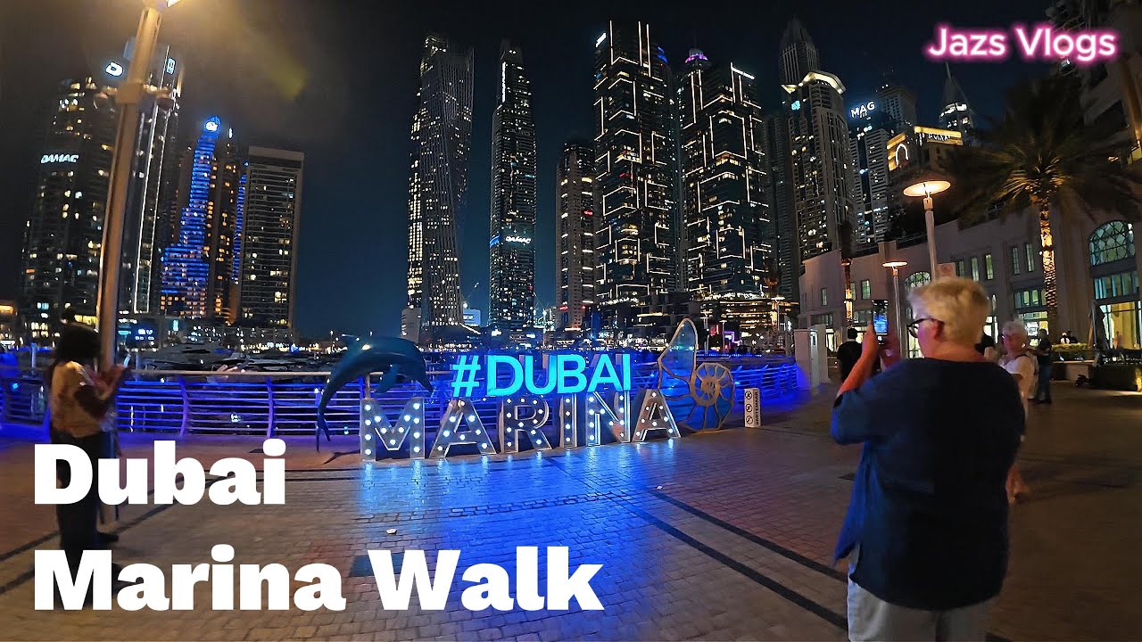 DUBAI MARINA WALK: My 37-Minute walking Tour to VIDA Hotel!