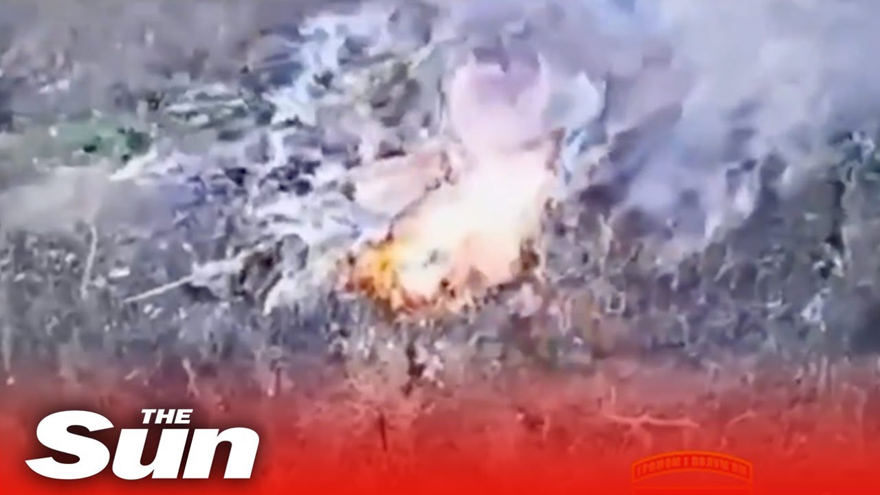 Ukrainian forces obliterate Russian anti-tank gun in huge blast