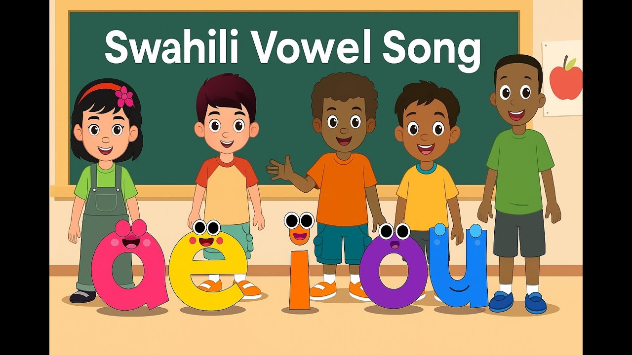 Swahili Vowel Song (A E I O U) | Learn Irabu in Swahili for Kids | TalantaX Kids.