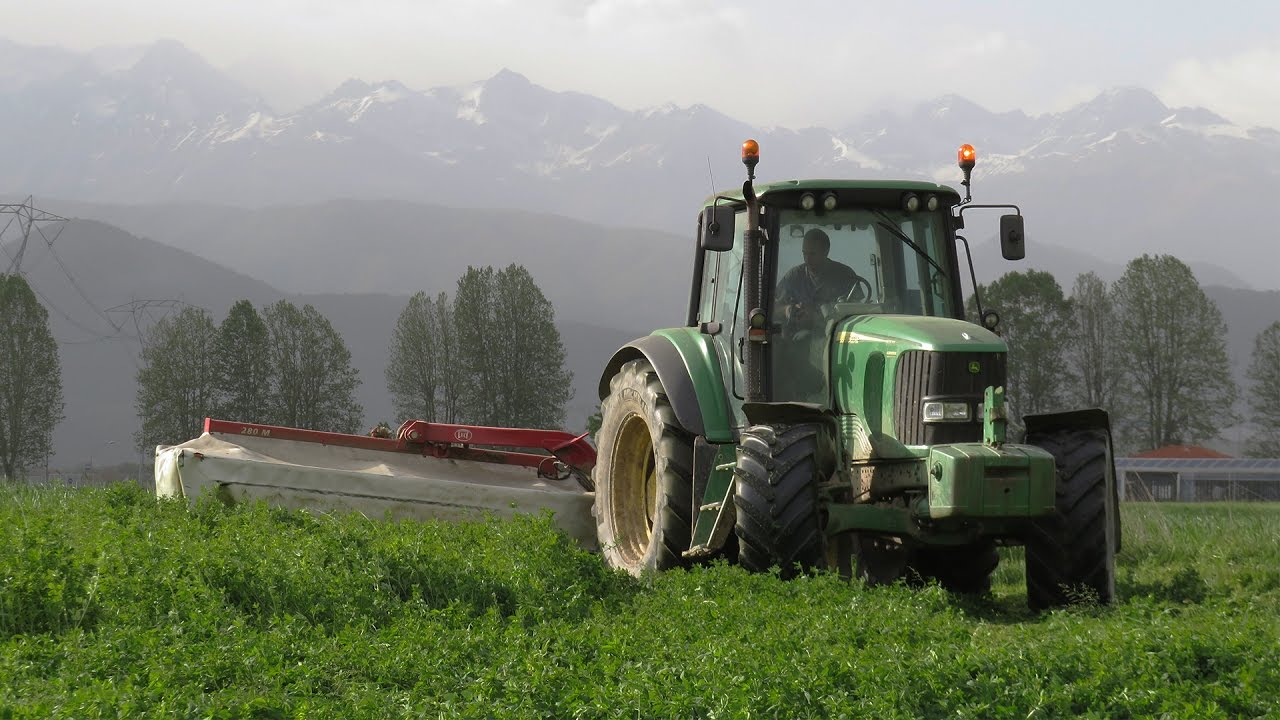 John Deere 6520+Lely Splendimo 280 M| Sfalcio Erba Medica