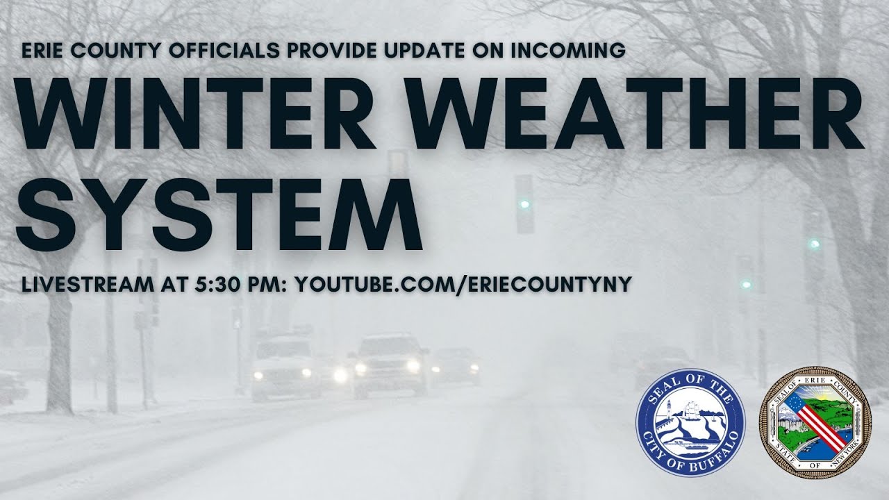 Erie County Officials Provide Update Ahead of Incoming Winter Weather System