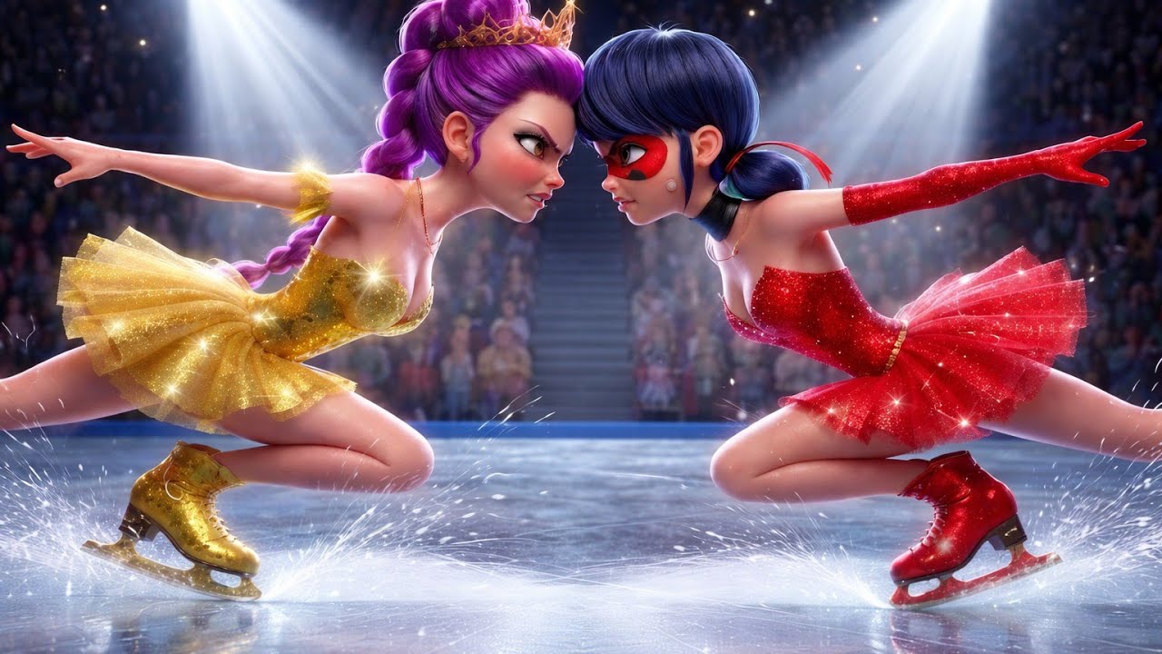 OMG 😱 RUMI GOLD vs LADYBUG EPIC SKATING ❄️ | Who Wins? | Miraculous 6 vs K-Pop Demon Hunters