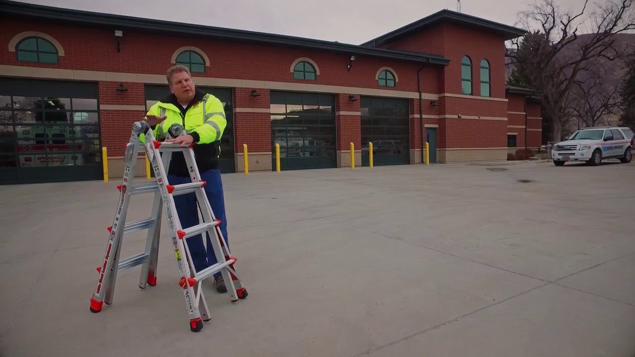 Little Giant Defender fire ladder demo