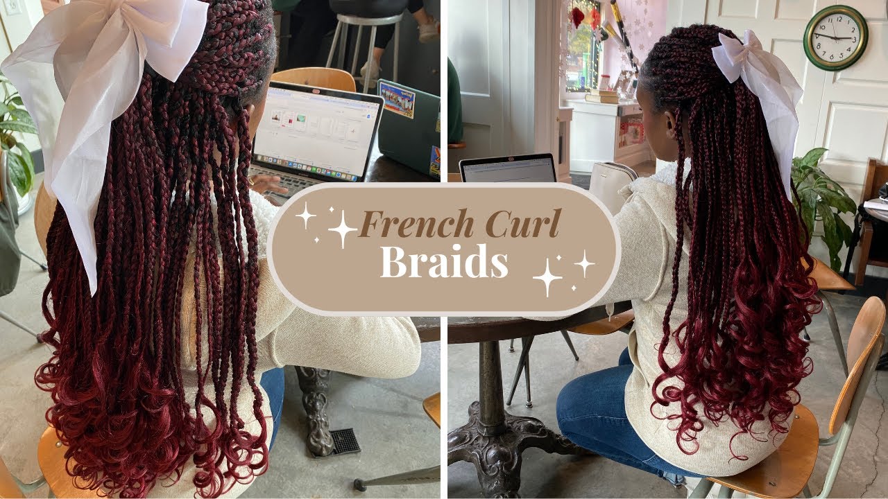 How to do French Curl Braids in T530 Color | Braiding Styles for 2024 | Soft, Curly & Versatile Look