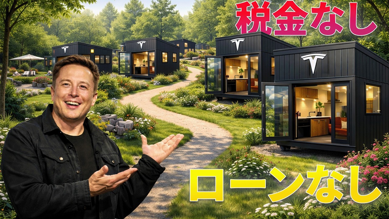イーロン・マスク、7,999ドルのテスラ製タイニーハウスをついに発売！土地と税金は無料！中身は？