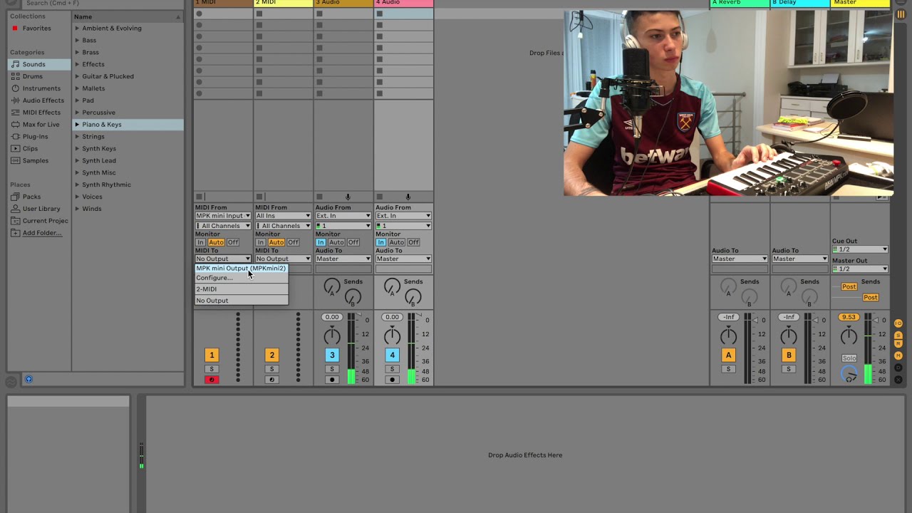COMO CONECTAR CONTROLADOR MIDI E USAR TIMBRES DO ABLETON LIVE