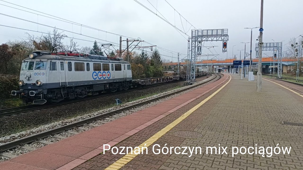 Poznań Górczyn mix pociągów 