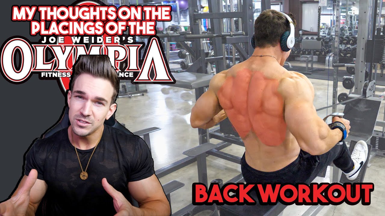 MY OPINION ON THE MR. OLYMPIA PLACINGS | BACK WORKOUT