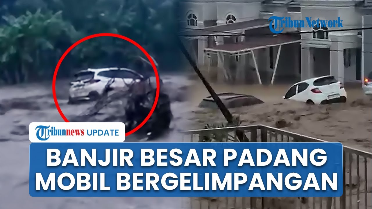 Banjir Bandang Capai Ketinggian 2 Meter Terjang Perumahan di Lumin Park Padang, Mobil Mengambang