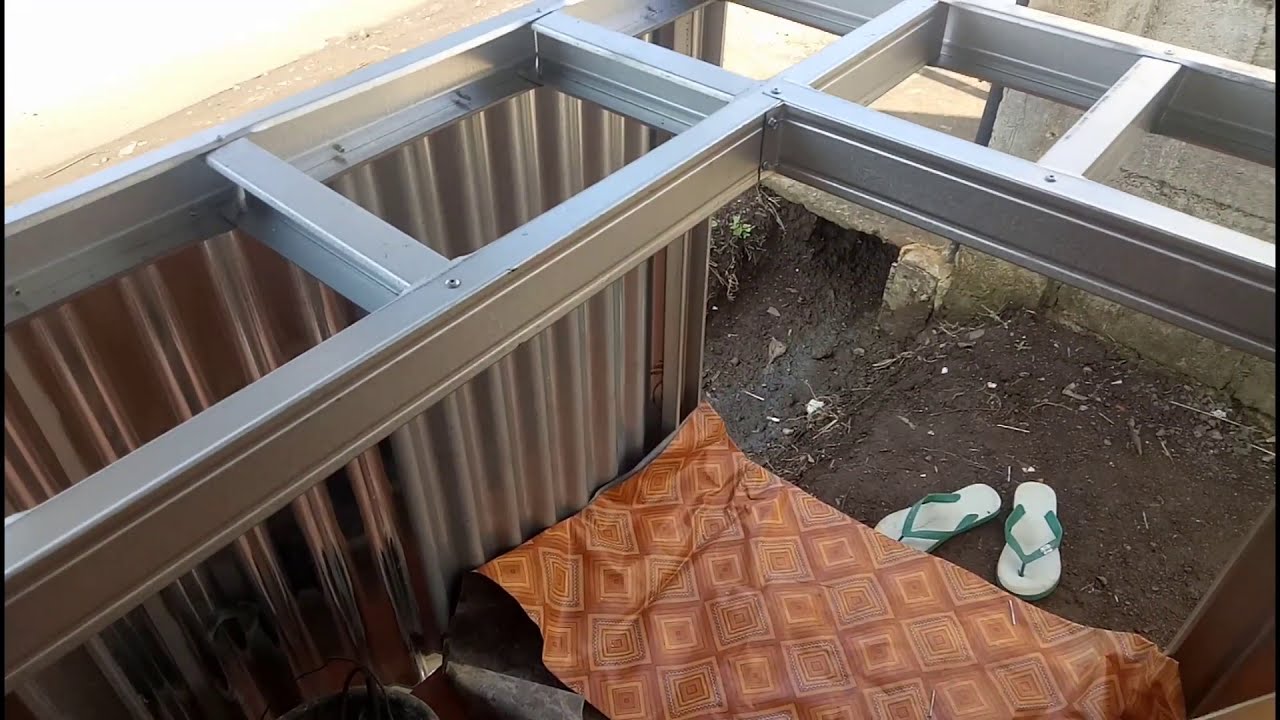 Warung booth container baja ringan ukuran 2x2 meter